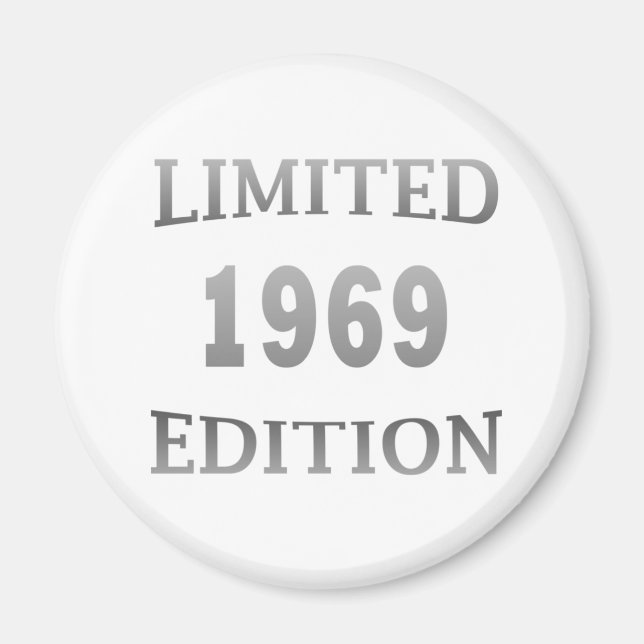 Aimant Né en 1969 anniversaire vintage (Devant)