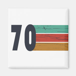 Aimant Né en 1970 cadeau d'anniversaire vintage