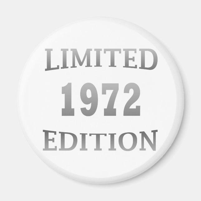 Aimant né en 1972 édition limitée anniversaire (Devant)