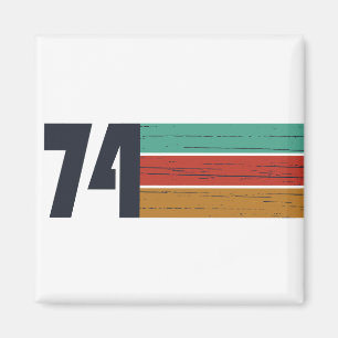 Aimant né en 1974 cadeau d'anniversaire vintage