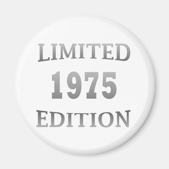 Aimant né en 1975 50e anniversaire (Devant)