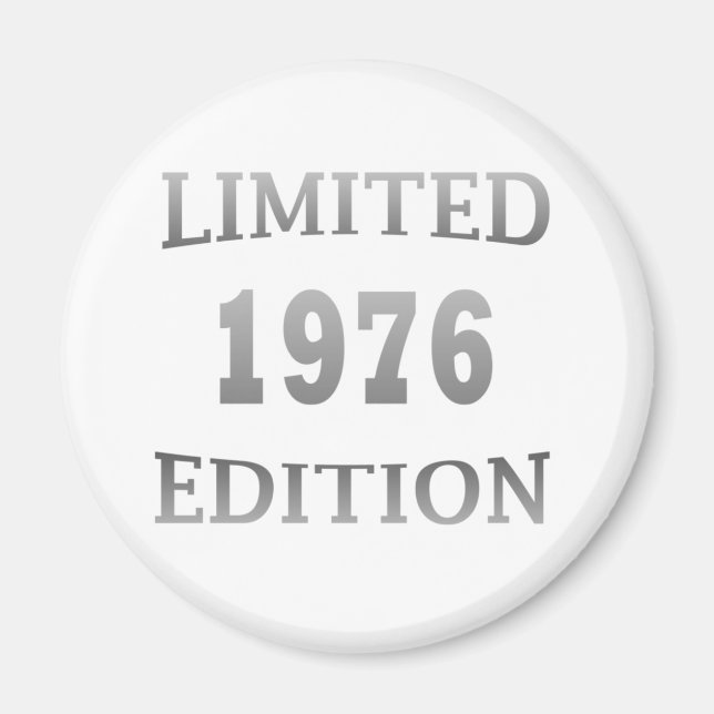 Aimant né en 1976 anniversaire édition limitée (Devant)