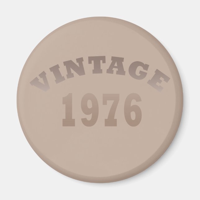 Aimant Né en 1976 anniversaire vintage (Devant)