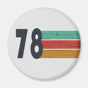 Aimant Né en 1978 cadeau d'anniversaire vintage