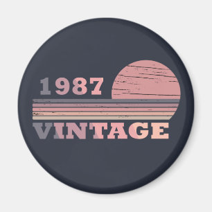 Aimant né en 1987 anniversaire vintage