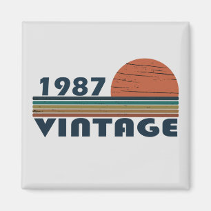 Aimant né en 1987 cadeau d'anniversaire vintage
