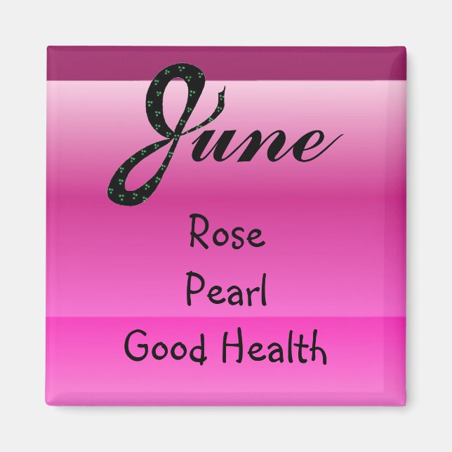 Aimant Né en juin (Devant)