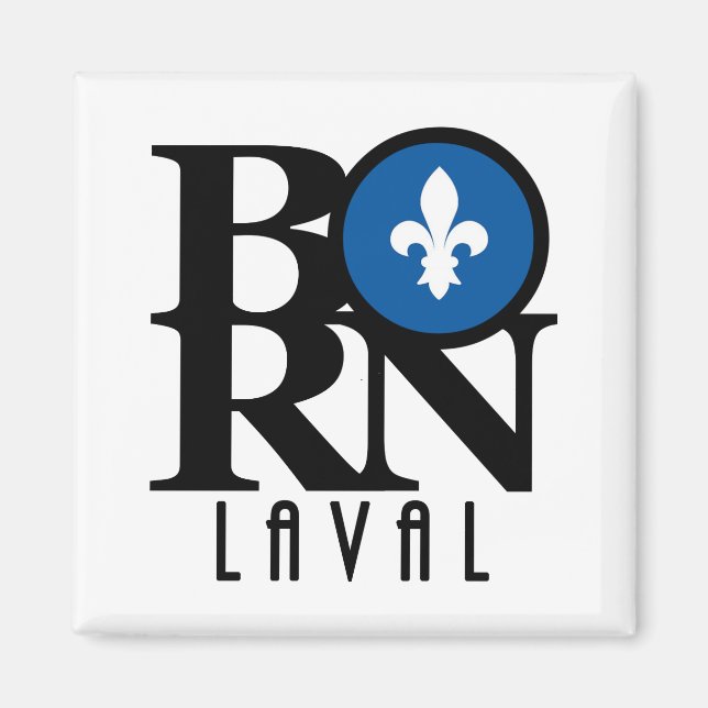 Aimant NÉ Laval Québec (Devant)