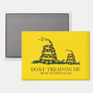 Aimant Ne Marche Pas Sur Moi Ou Mon Fils Gadsden Flag Mem