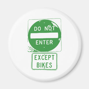Aimant Ne pas entrer sauf les vélos