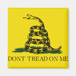 Aimant Ne pas taper sur le drapeau de Me Gadsden