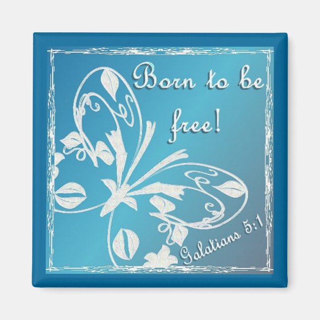 Aimant Né pour être libre (Devant)