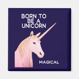Aimant Né pour être une Unicorne Statue Head et Magique