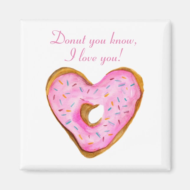 Aimant Ne sais-tu pas, je t'aime Donut du Coeur (Devant)