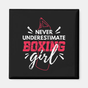 Aimant Ne sous-estimez jamais une fille de boxe Mma Kickb