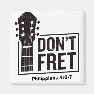 Aimant Ne vous tracassez pas (Philippiens 4:6-7) Guitare