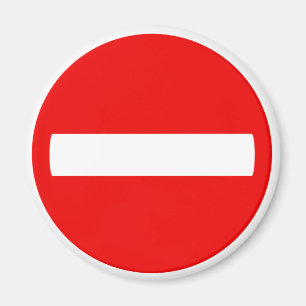 Aimant N'écrivez pas le signe (l'aimant)
