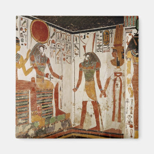 Aimant Nefertari est amené devant le dieu