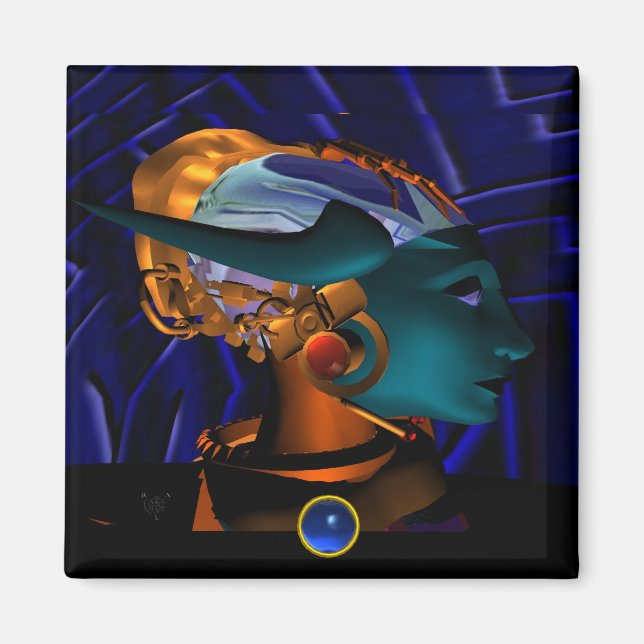 Aimant NEMES / HYPER ANDROID PORTRAIT, Science Fiction (Devant)