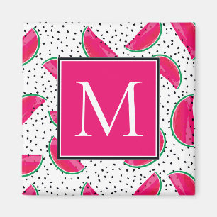 Aimant Neon Watermelon sur le Motif des semences