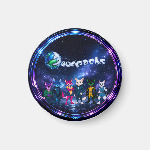 Aimant Neonpacks (conception de cercle)