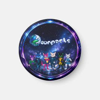 Aimant Neonpacks (conception de cercle)