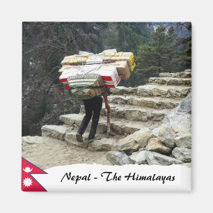 Aimant Népal, porteurs, randonnée Everest, l'Himalaya