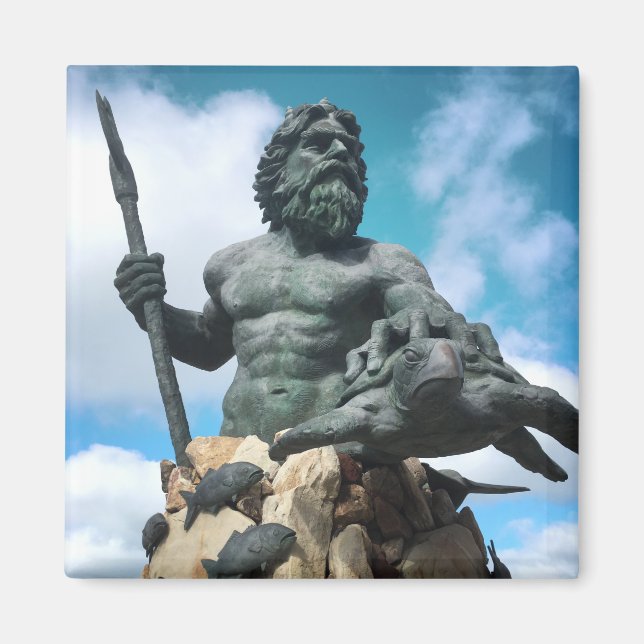 Aimant neptune king à la plage de virginia (Devant)