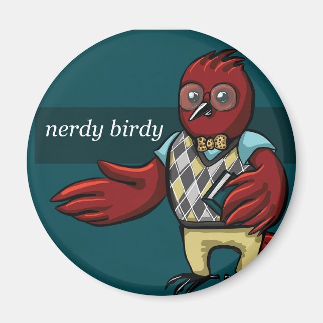 Aimant Nerdy Birdy (Devant)
