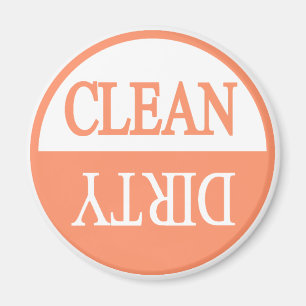 Aimant Nettoyer l'aimant rond de lave-vaisselle orange sa