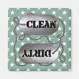 Aimant Nettoyer N Dirty Chien Tags 7 (Aimant Lave-Vaissel