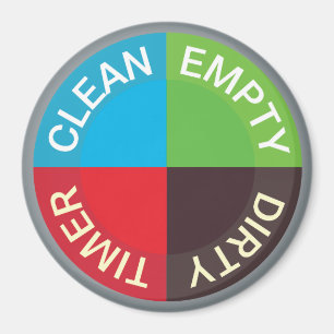 Aimant Nettoyez la note vide de cuisine de bureau de