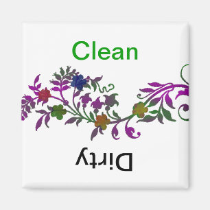 Aimant Nettoyez/lave-vaisselle sale