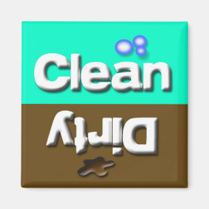 Aimant Nettoyez/plat sale de cuisine de lave-vaisselle