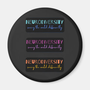 Aimant Neurodiversité colorée