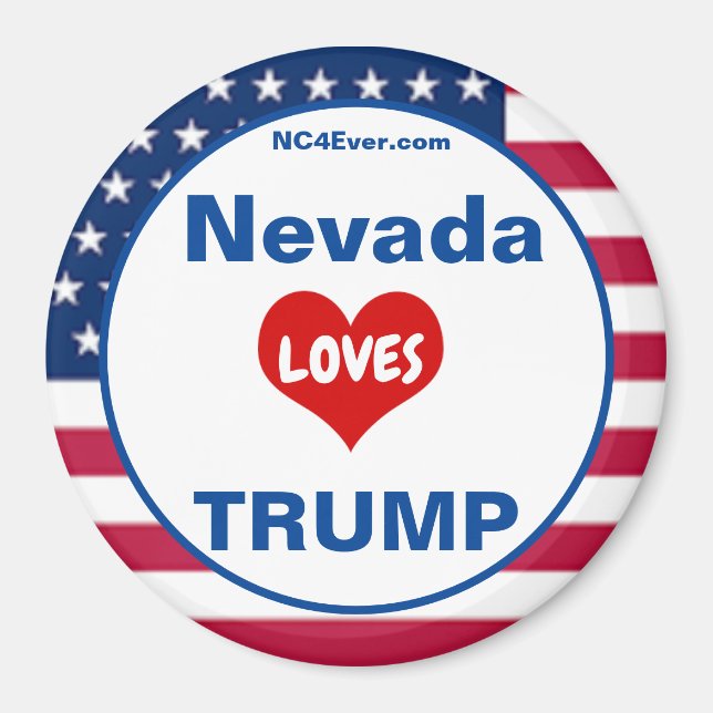 Aimant Nevada ADORE TRUMP Patriotic Fridge (Devant)