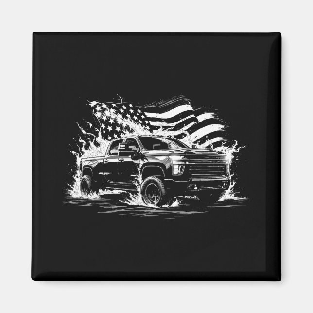 Aimant New Body Style Silverado Truck 2500 Crew Cab Patri (Devant)