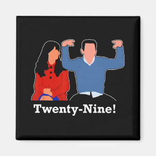 Aimant New Girl 29 Je me sens vingt-neuf Joyeux Anniversa
