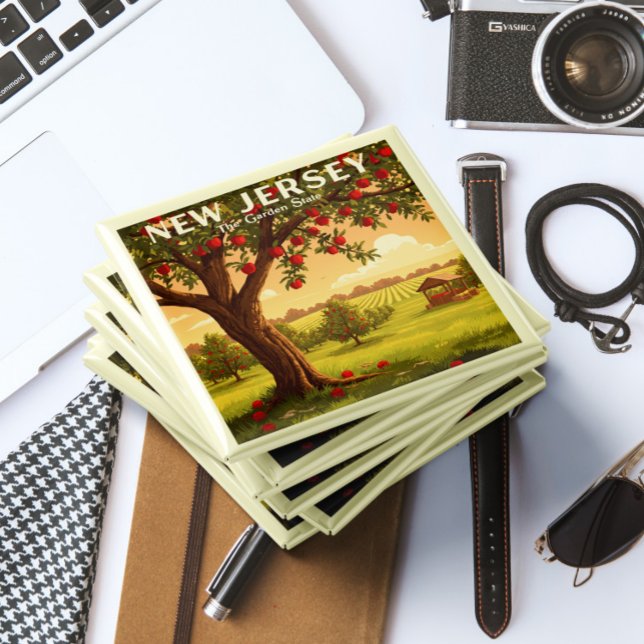Aimant New Jersey vintage (Créateur téléchargé)