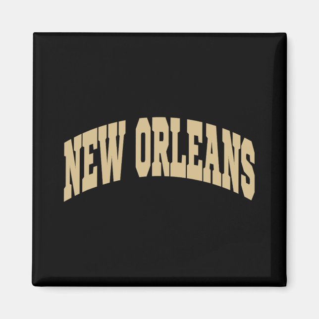 Aimant New Orleans - Throwback Design - Clic  (Devant)