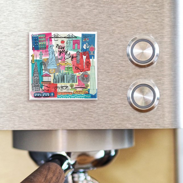 Aimant New York (Magnet on coffee maker)