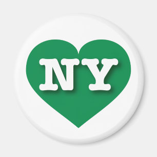 Aimant New York Green Heart - I love NY