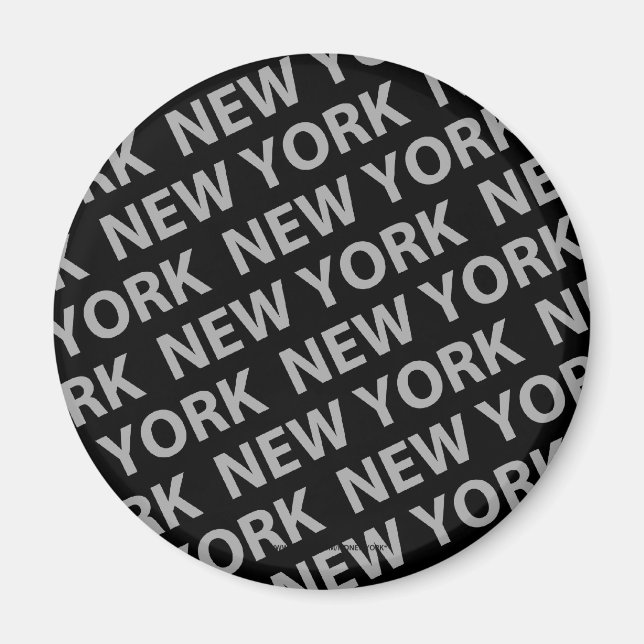 Aimant New York Motif Grey (Devant)