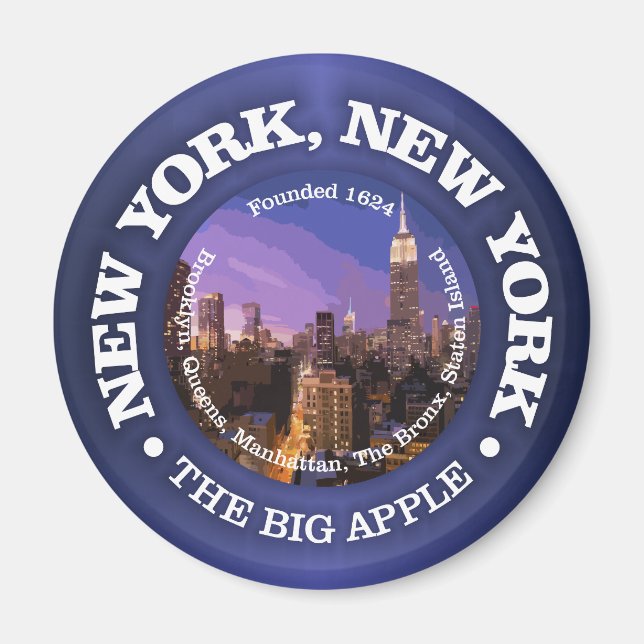 Aimant New York, New York (villes) (Devant)