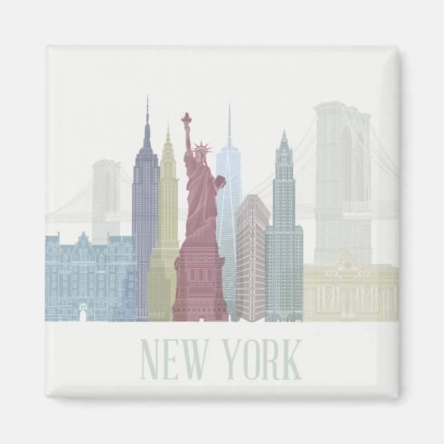 Aimant New York Skyline (Devant)
