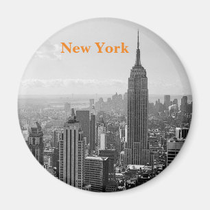Aimant New York Vintage noir et blanc