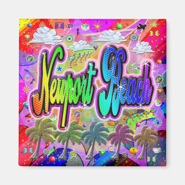 Aimant Newport Beach Vista Express (Devant)