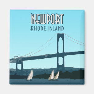 Aimant Newport Rhode Island Bateaux Vintages