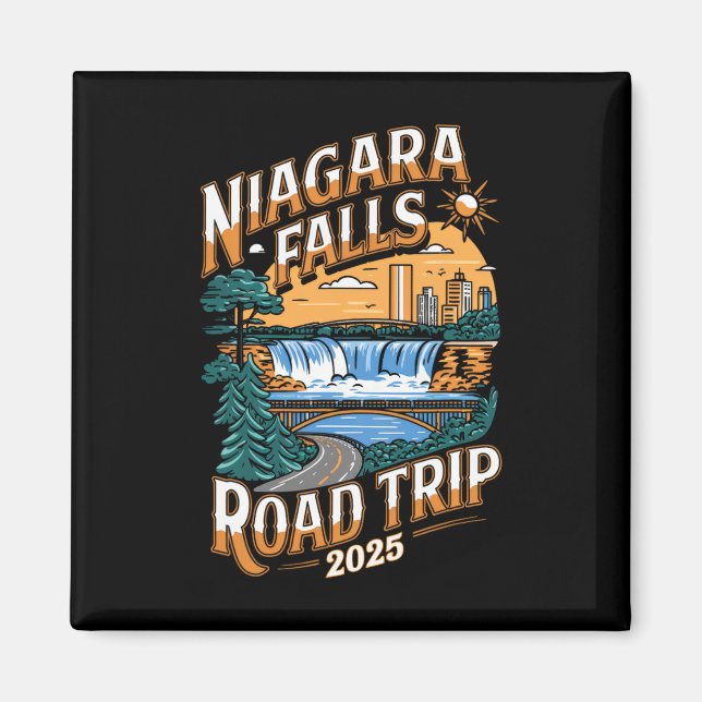 Aimant Niagara Falls Road Trip 2025 - Vacances d'été (Devant)