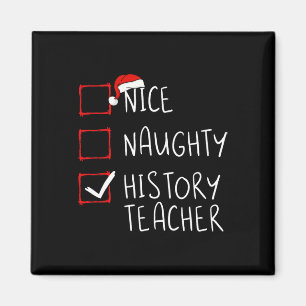 Aimant Nice Naughty Histoire Enseignant Liste de Noël Éco